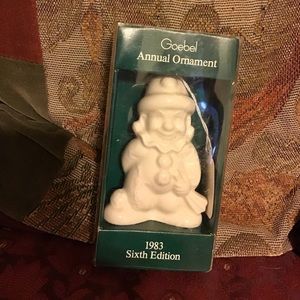 GOEBEL VINTAGE 1983 ANNUAL ORNAMENT CHRISTMAS SANTA NIB 6th ED